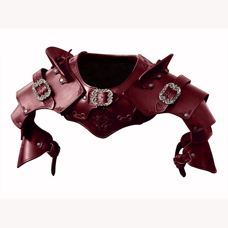 Armure d'épaule en cuir PU de guerrier romain médiéval, Pauldrons, chevalier viking, samouraï, costu