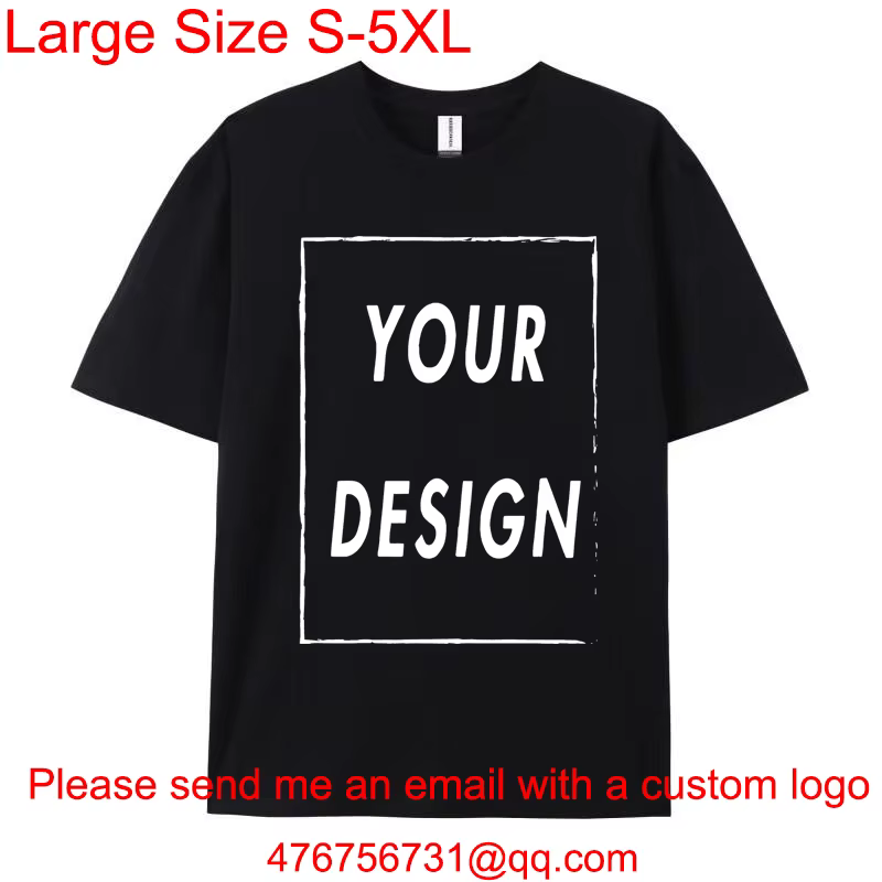 T-shirt personnalisé femmes hommes personnalisé imprimé 100% coton à manches courtes votre Logo Phot