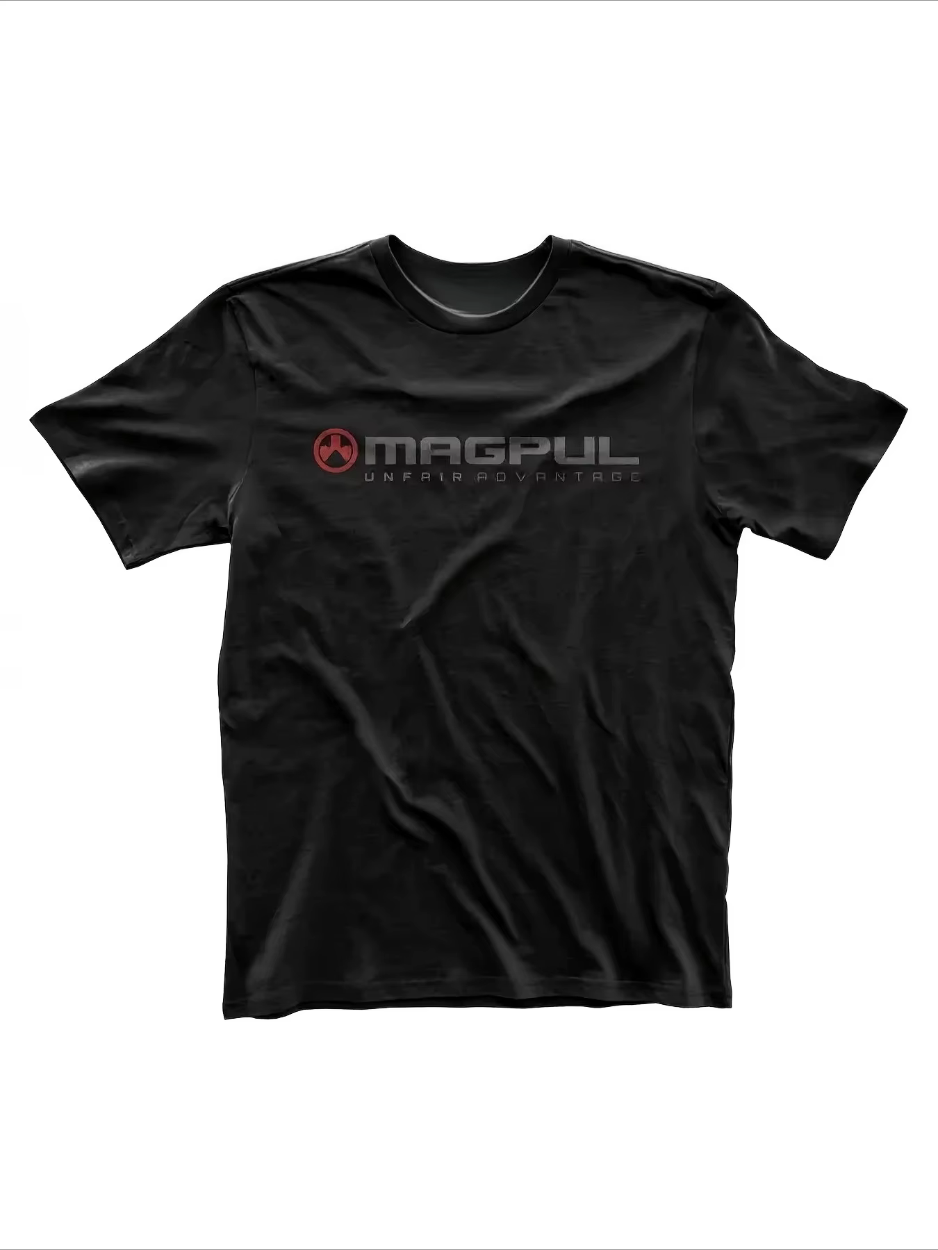 T-shirt graphique avec logo Magpul, t-shirt noir décontracté pour homme, coupe confortable, tissu en