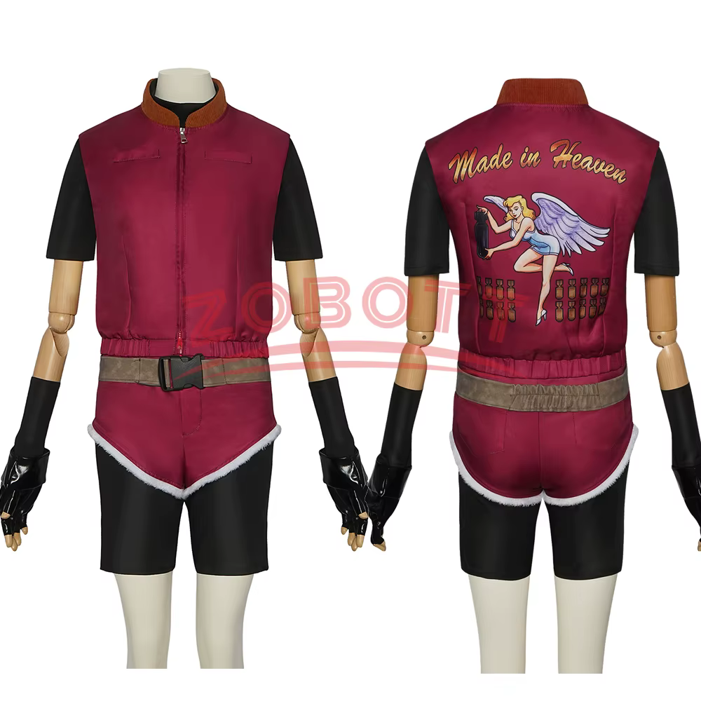 Costume de cosplay Resident 2 Re2 Claire Evil Redfield, uniformes rouges, shorts, accessoires de fêt