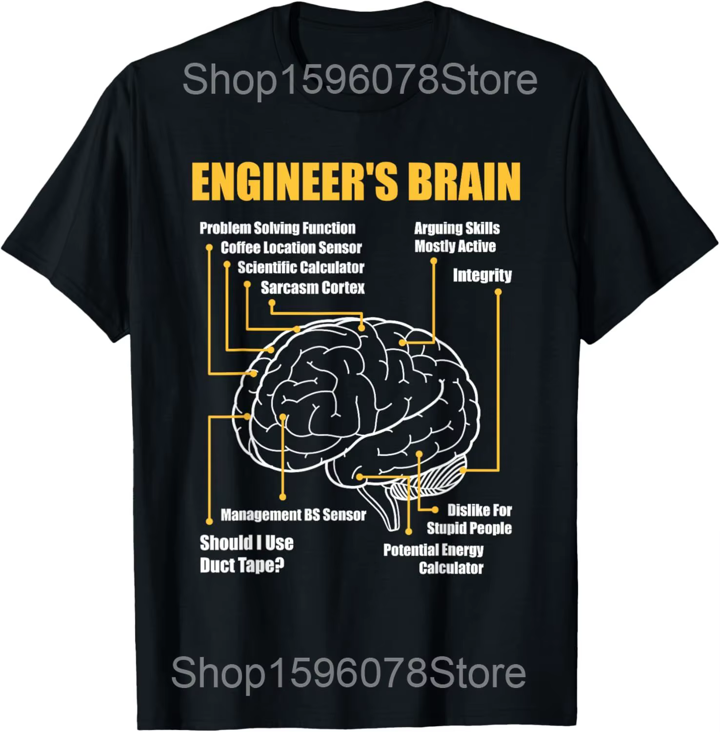 T-shirt humoristique pour ingénieur électricien, sarcasme technique, circuit, en coton, à manches co