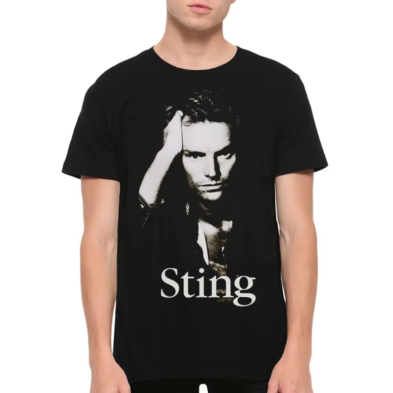 T-shirt vintage à motif Sting, tailles homme et femme, nouvelles arrivées printemps/été, coupe class