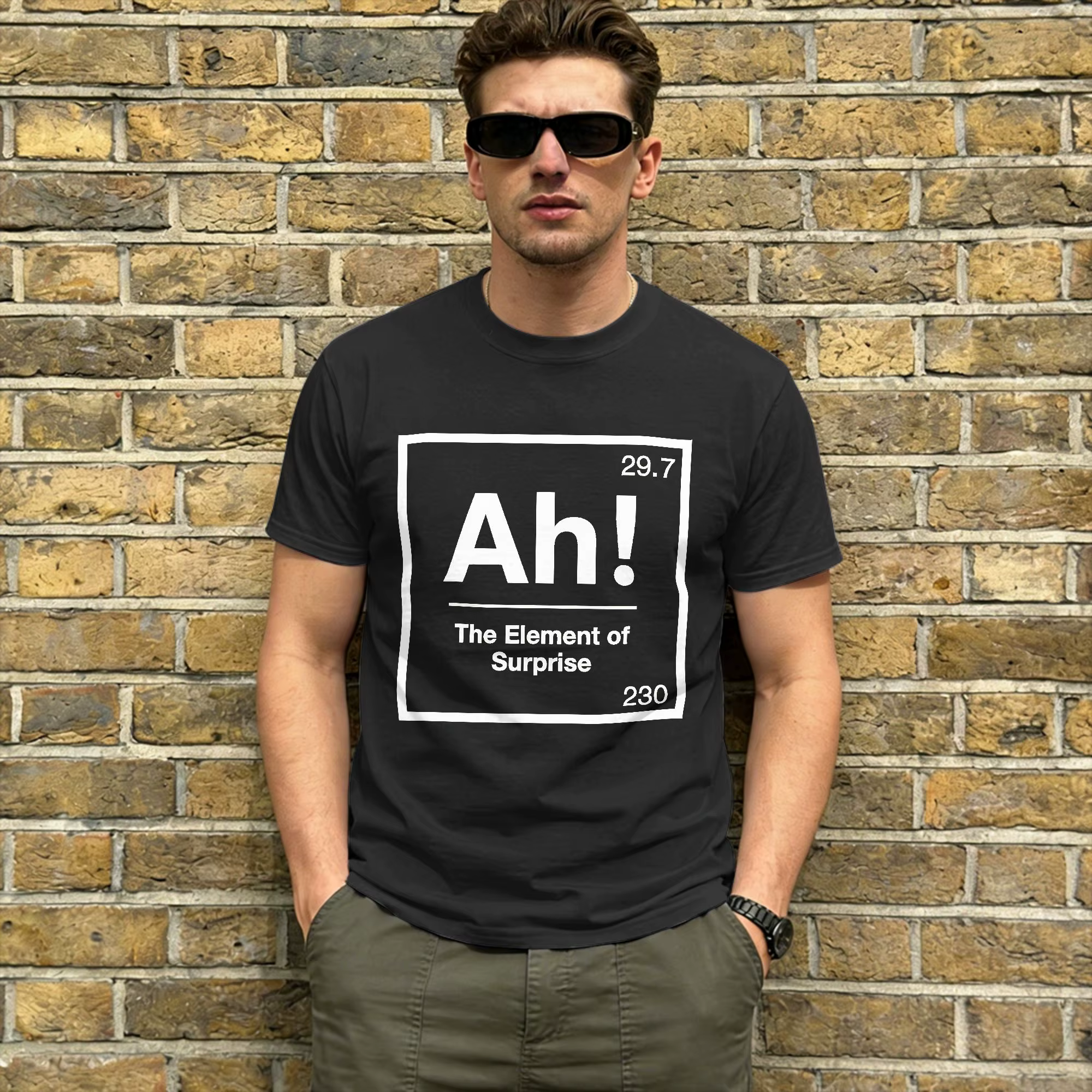 T-shirt Project Hail Mary pour l'été AH! Element of Surprise T-shirts Hippie pour hommes en pur coto