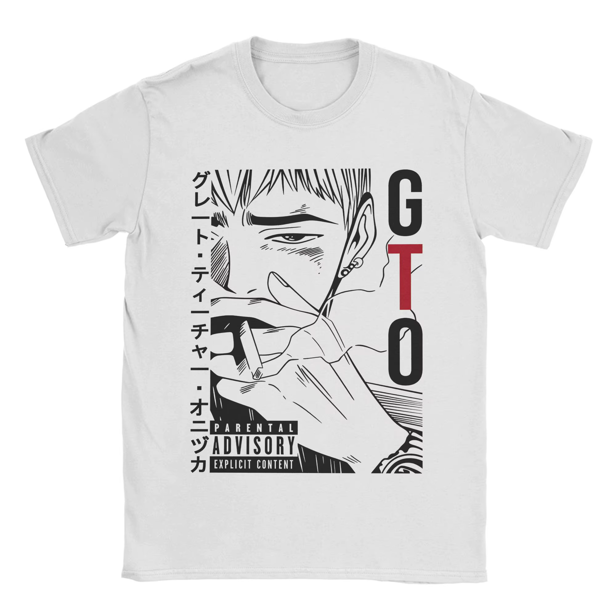 T-shirt GTO Great Teacher Onizuka pour adulte, T-shirts amusants en coton Y2K, T-shirts d'été à col 