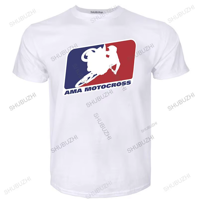 T-shirt hommes col rond offre spéciale AMA motocross superbikes moto chiné été cool T-shirt mâle cot