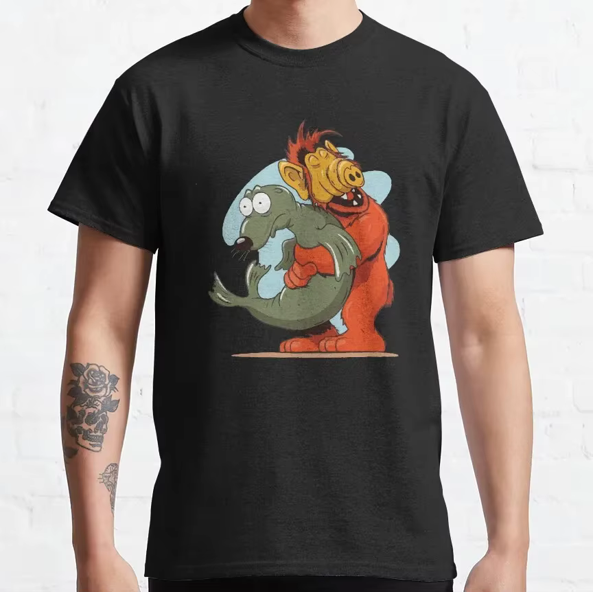 ALF-Forme de vie extraterrestre-Gordon Shumway-Sitcoms TV t-shirts graphiques drôles années 90 Style