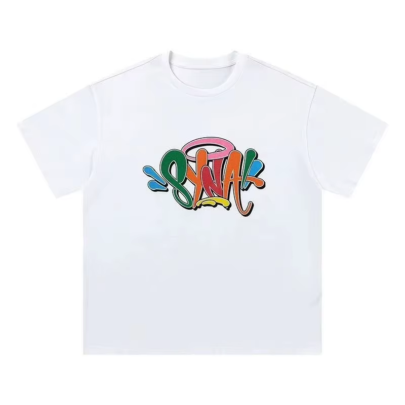 T-Shirt à manches courtes pour hommes et femmes, marque de luxe américaine, en coton, été Y2k, vêtem