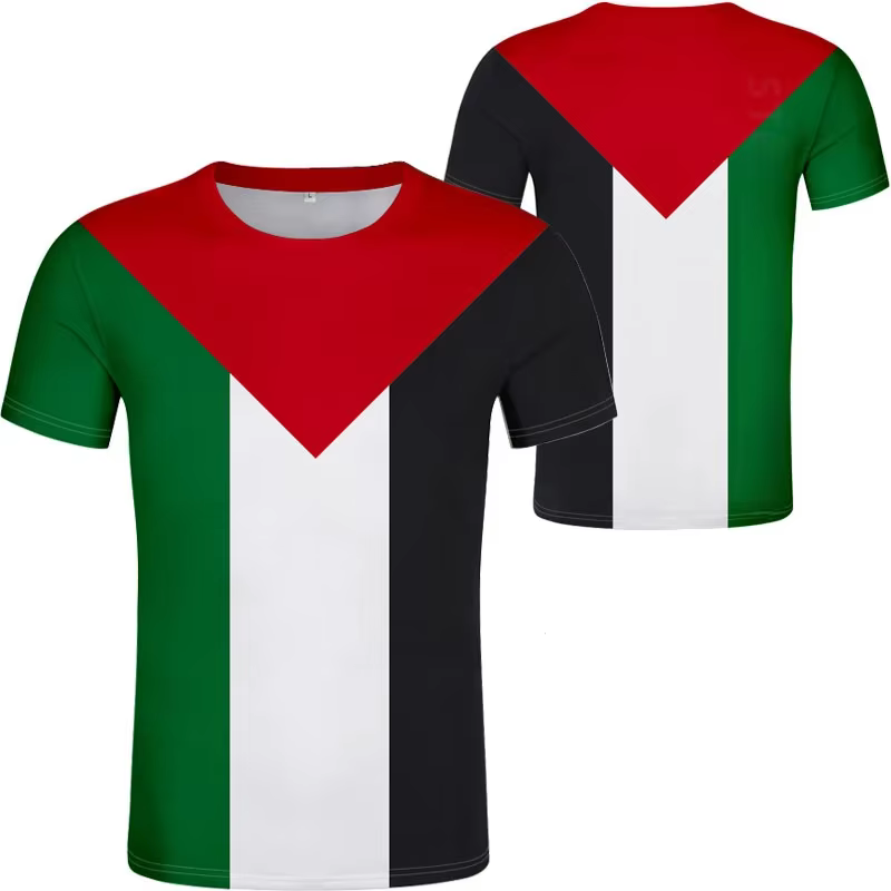 Drapeau palestinien t-shirt sport d'été maillot de Football hommes graphique à manches courtes T-shi