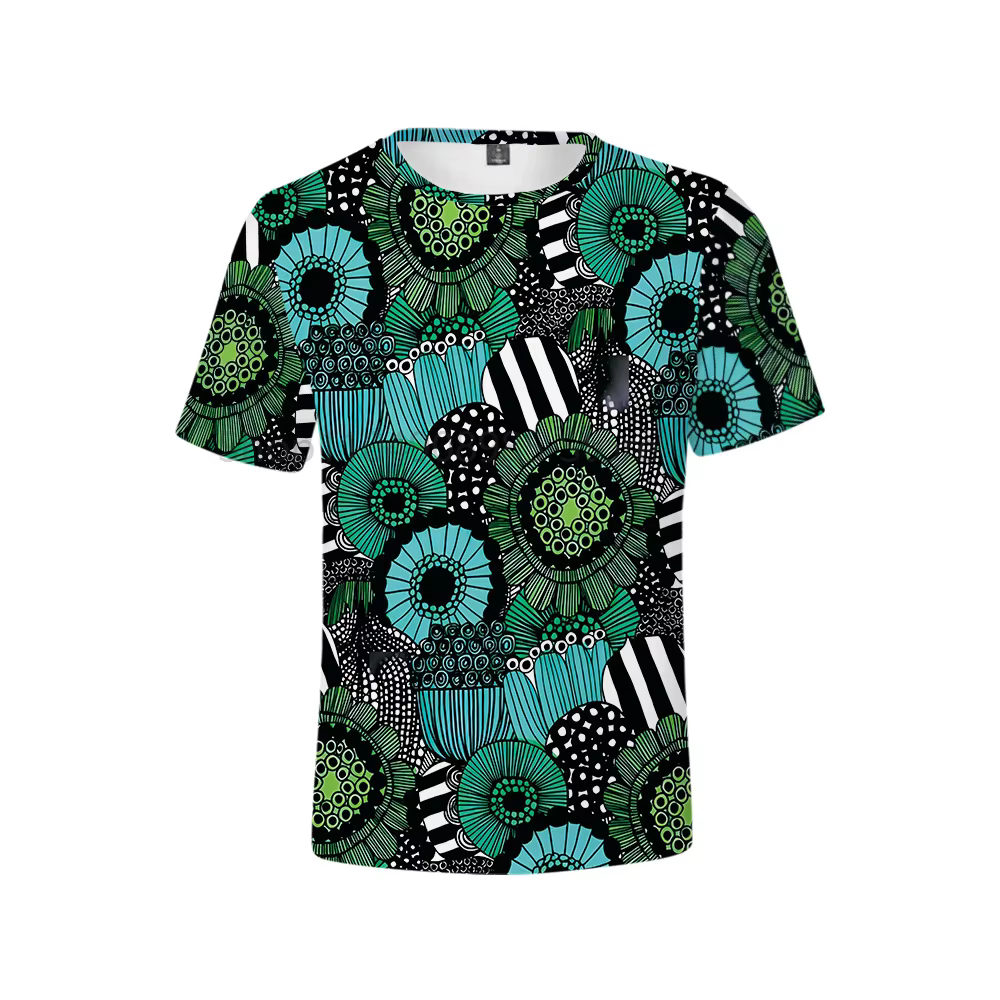Coloré fleur puissance t-shirt Couple Style rétro hippie Vintage gymnase t-shirts 70s Golf été mode 