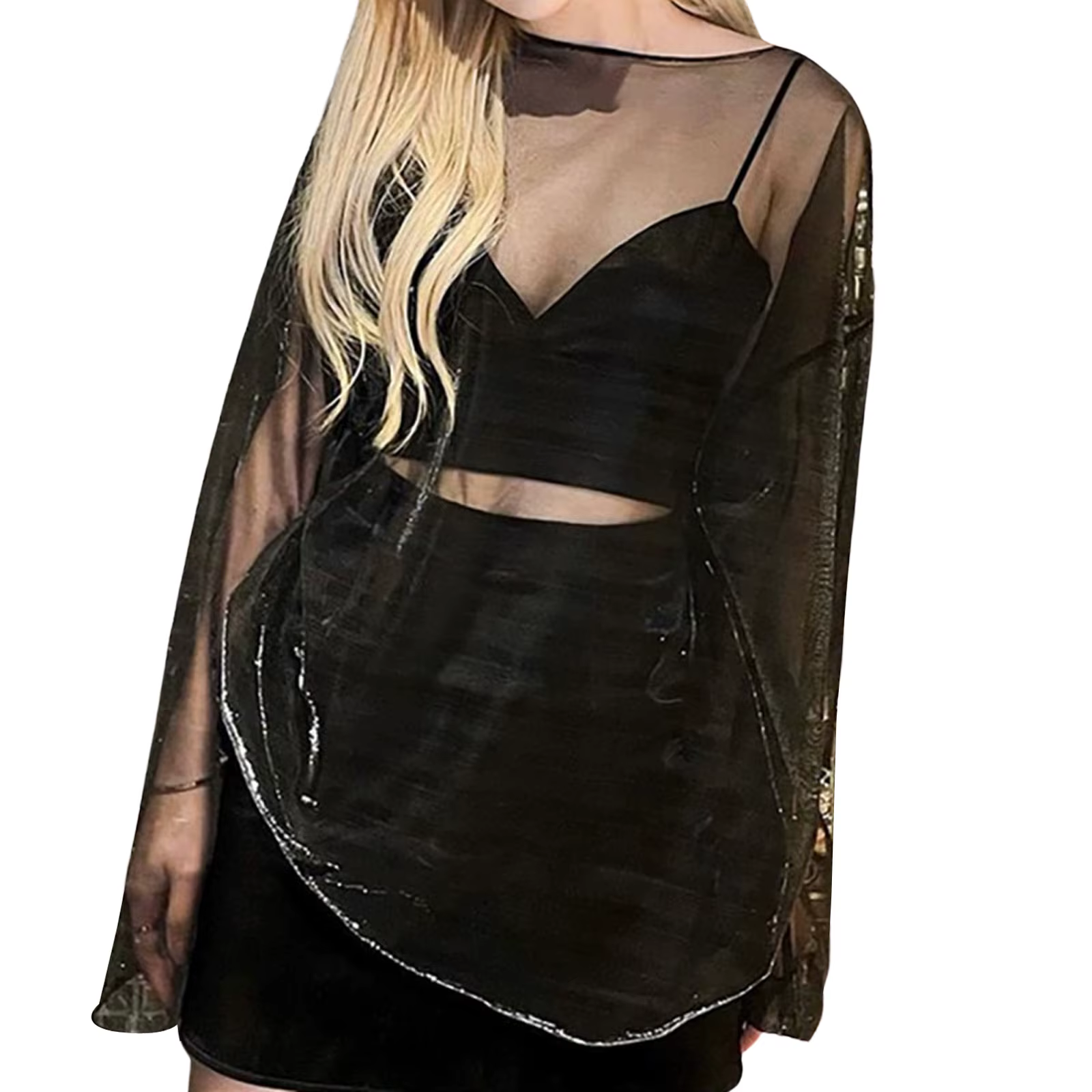 Hauts à manches longues en maille pour femmes, Streetwear, Style décontracté, couleur unie, vêtement