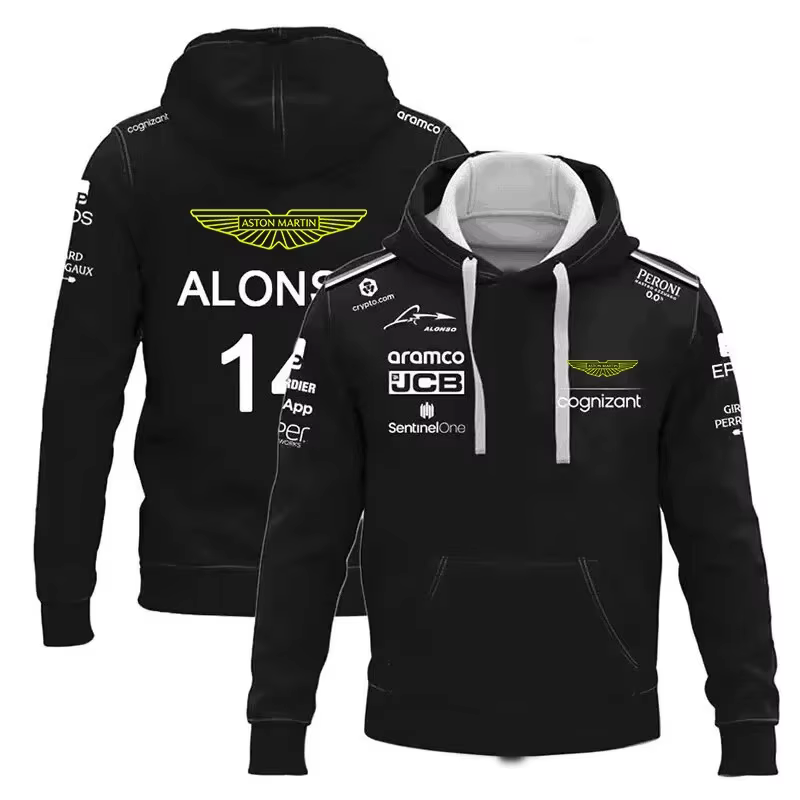 Sweat-shirt à capuche Aston Martin, style équipe F1, doux et agréable pour la peau, confort ultime, 