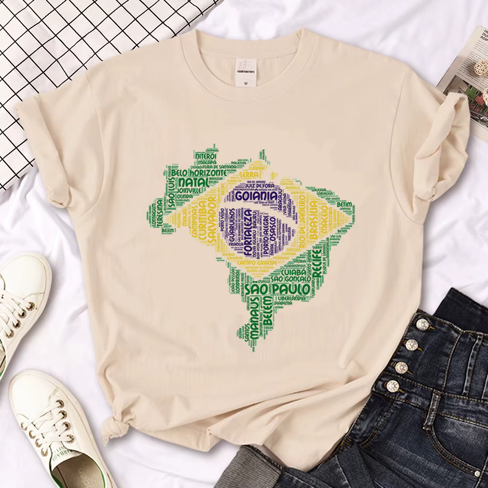 Brésil haut femmes été t-shirt fille manga vêtements