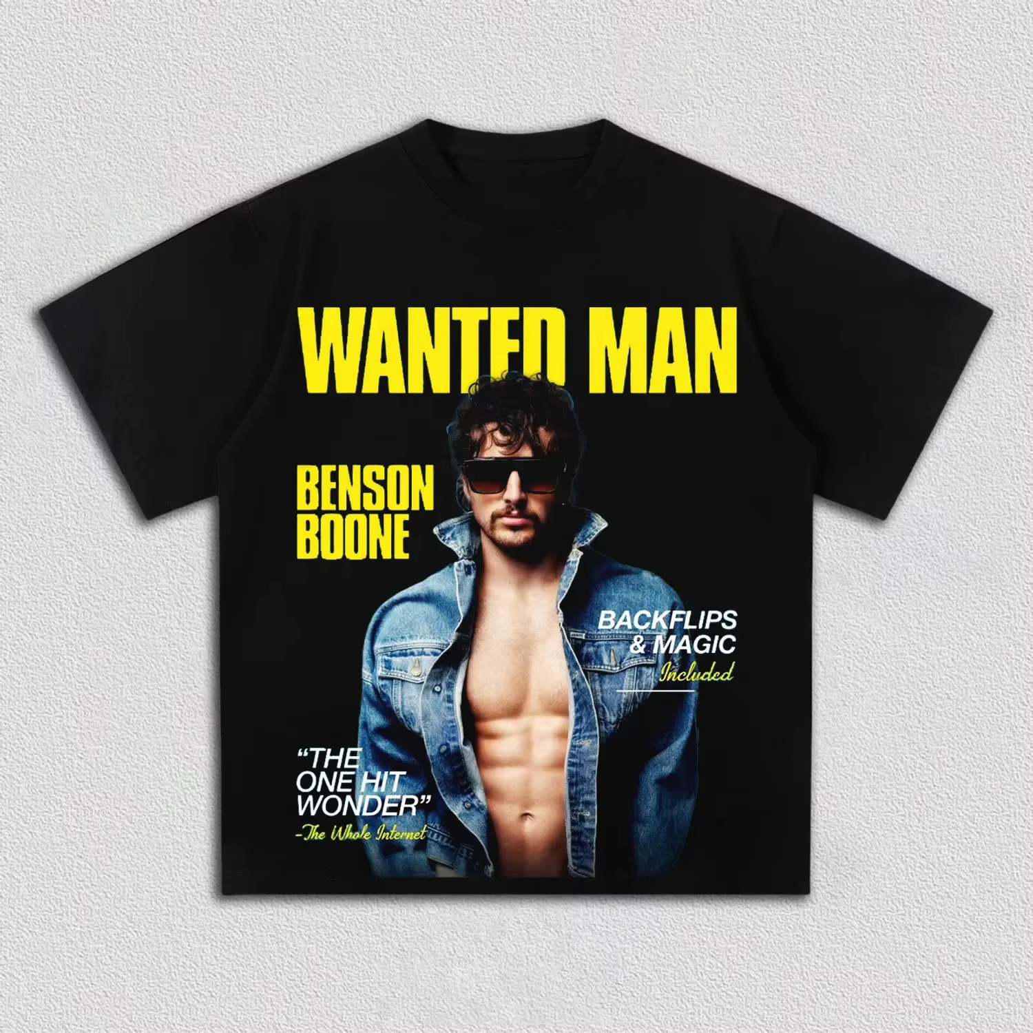 T-shirt graphique Benson Boone Wanted Man pour hommes et femmes, style rétro, merch de tournée de st