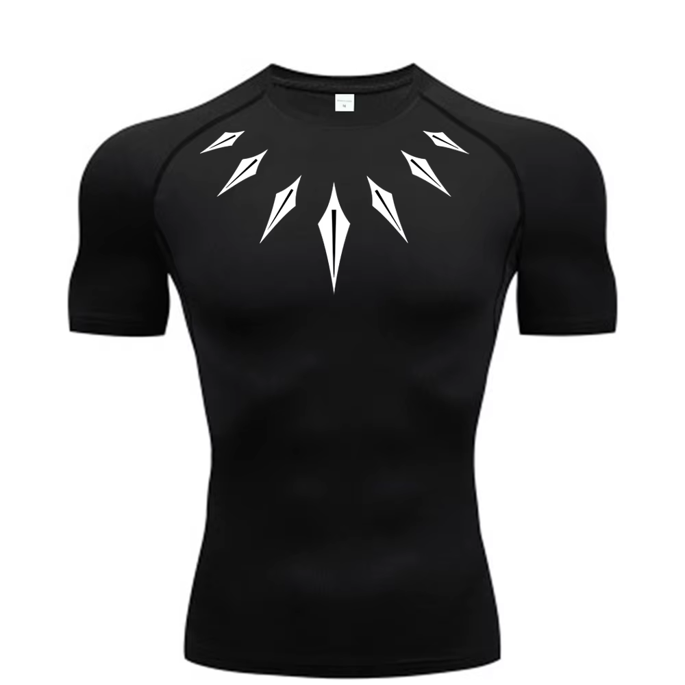 Anime hommes Compression chemise Fitness Sport course serré gymnase t-shirts athlétique entraînement