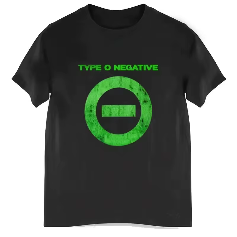 T-Shirt en coton avec image de groupe de rock Type O Negative, Streetwear d'été pour hommes et femme