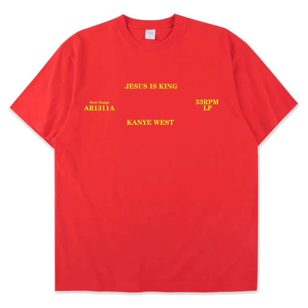 T-Shirt Kanye West à Manches Courtes pour Homme et Femme, Vêtement Streetwear en Coton Vintage, de H
