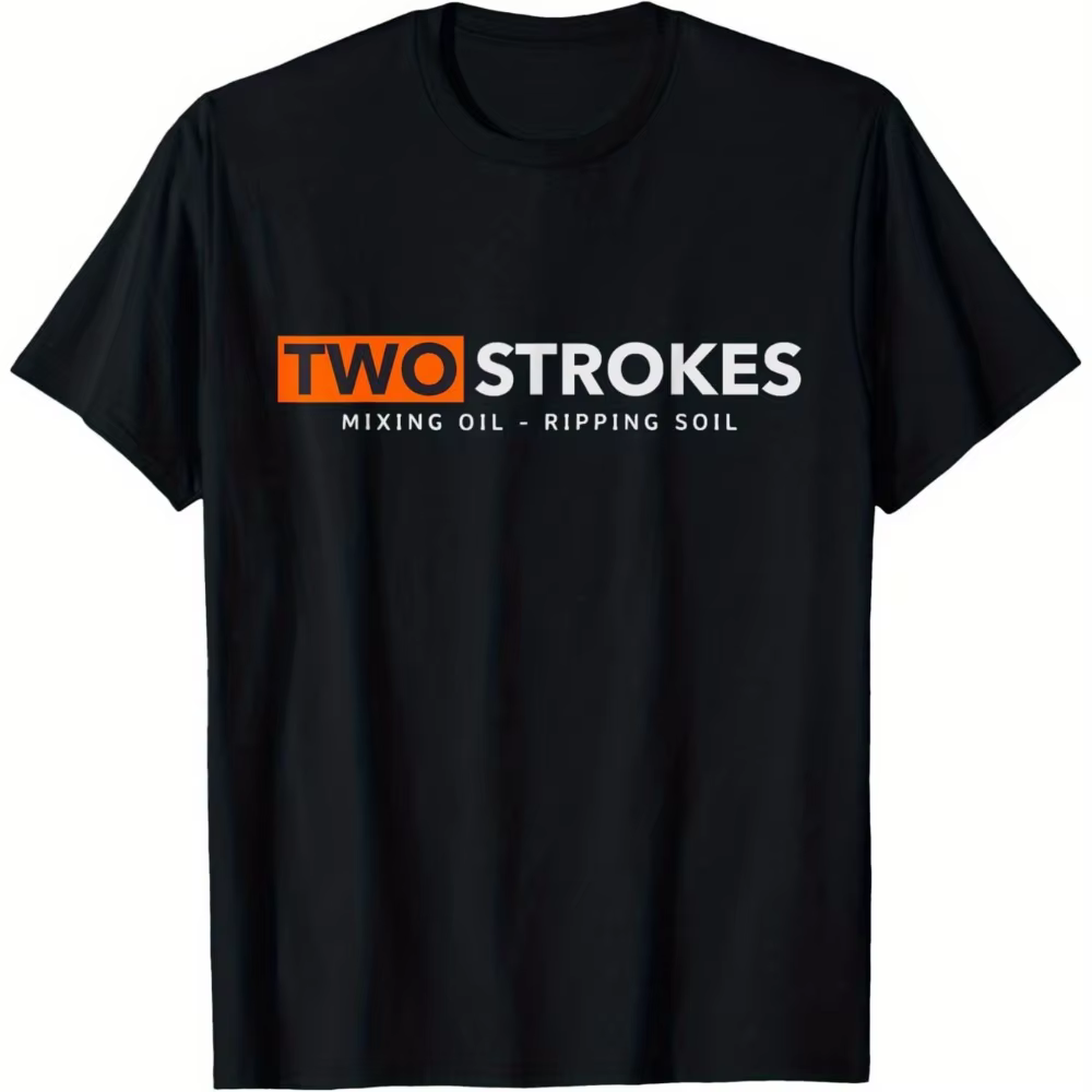 T-shirt de motocross vintage pour homme, moto bicylindre/tout-terrain, t-shirts pour homme à deux te