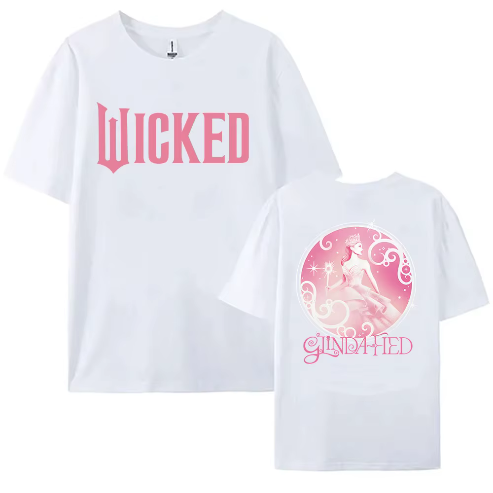 Wicked for Good T-shirt rose à manches courtes en coton femmes hommes t-shirts Streetwear unisexe mo