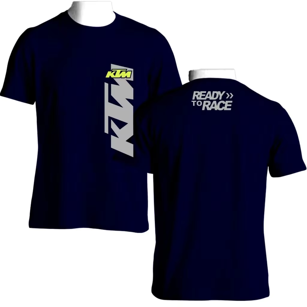 T-shirt de moto imprimé KTM Racing Team, coton de qualité supérieure, streetwear de course moto tout
