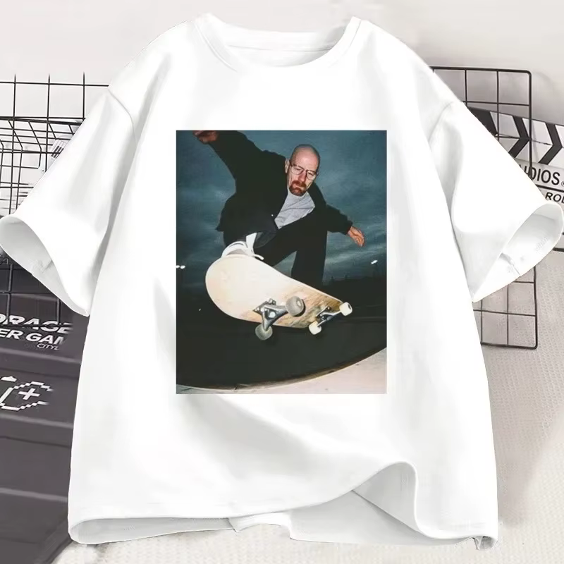 Breaking Bad Heisenberg T-shirts homme Walter blanc années 90 Skate T-Shirt femme et homme unisexe g