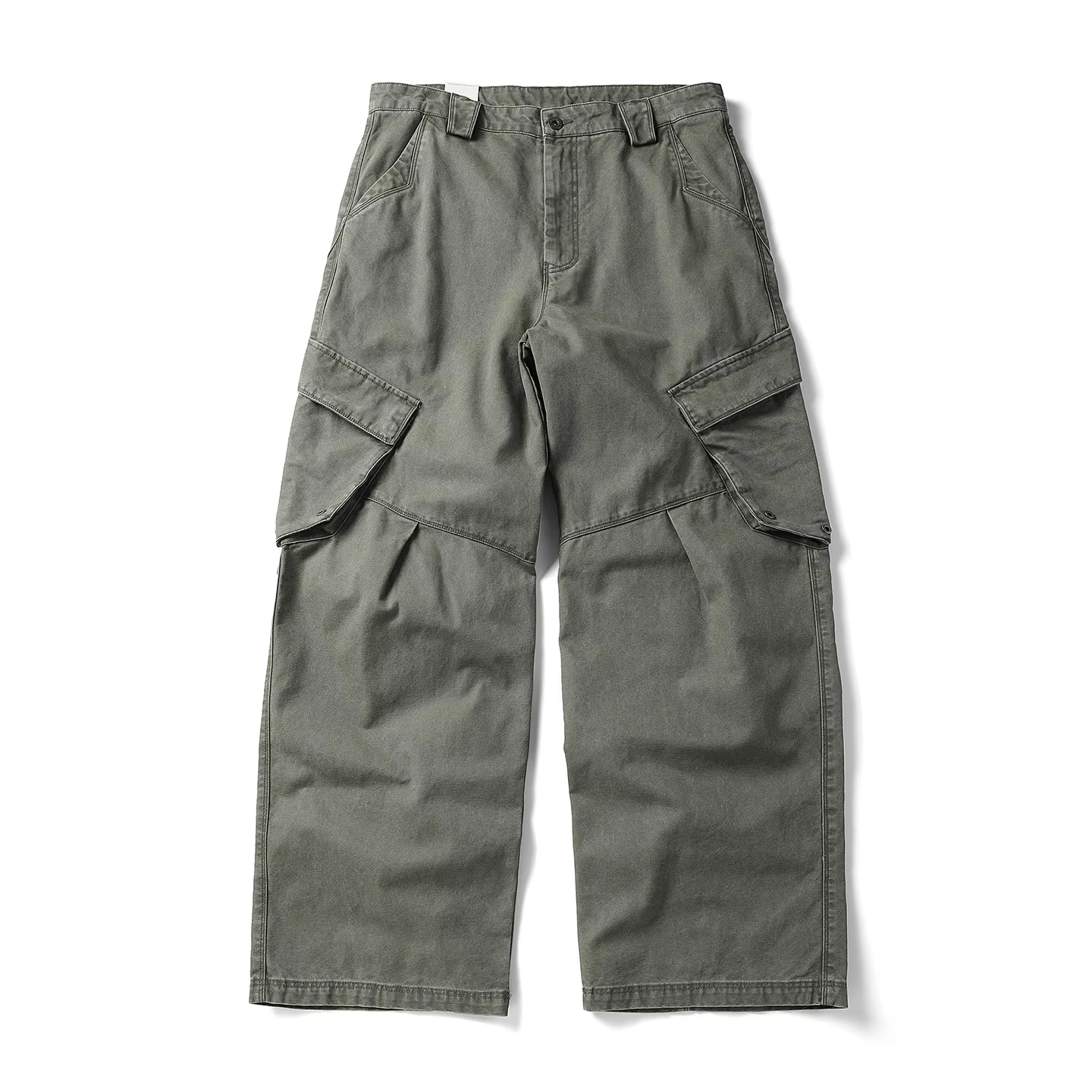 Pantalon cargo robuste pour homme, style vintage américain, coupe droite, surdimensionné, délavé, 10