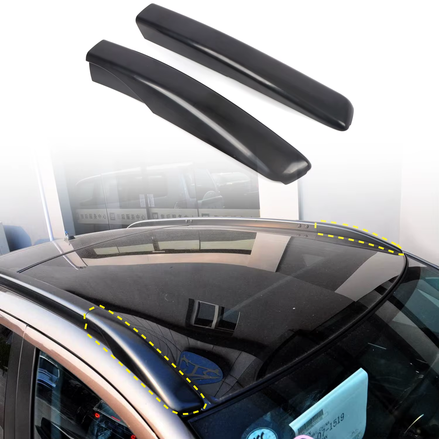 Couvercle de protection central pour porte-bagages en ABS, accessoires de voiture pour Mitsubishi Ou