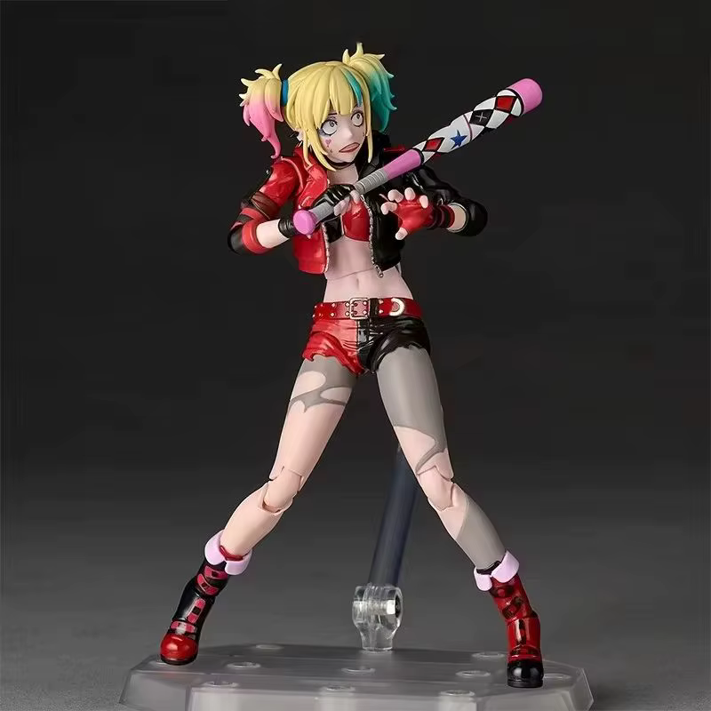 Figurine Harley Quinn de Suicide Squad en PVC avec visages interchangeables, modèle de poupée de col