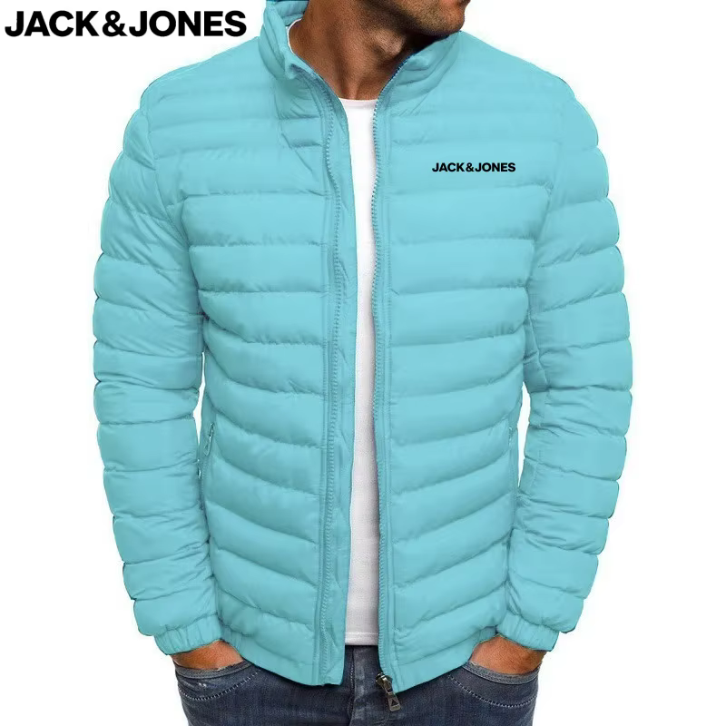 Jack Jones est achetant de nouvelles vestes épaisses chaudes et décontractées pour hommes et doudoun