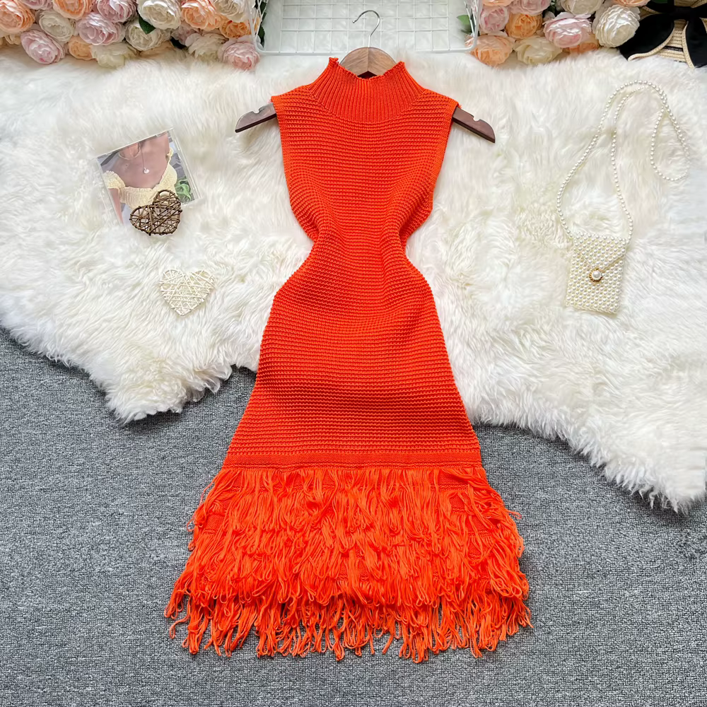 YuooMuoo femmes robe 2026 nouvelle mode d'été Sexy ajouré couture sans manches moulante robe de soir