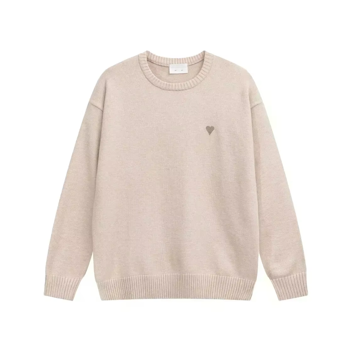 Sweat-shirt décontracté en coton brodé en forme de cœur, pour femmes et hommes, collection automne, 