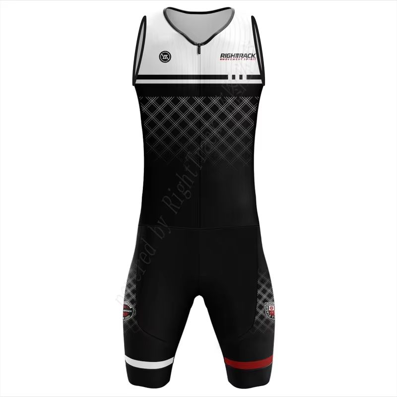 Pro Team TriDuvet Trisuit Vêtements d'entraînement, Combinaison colorée, Natation, Cyclisme, Course 