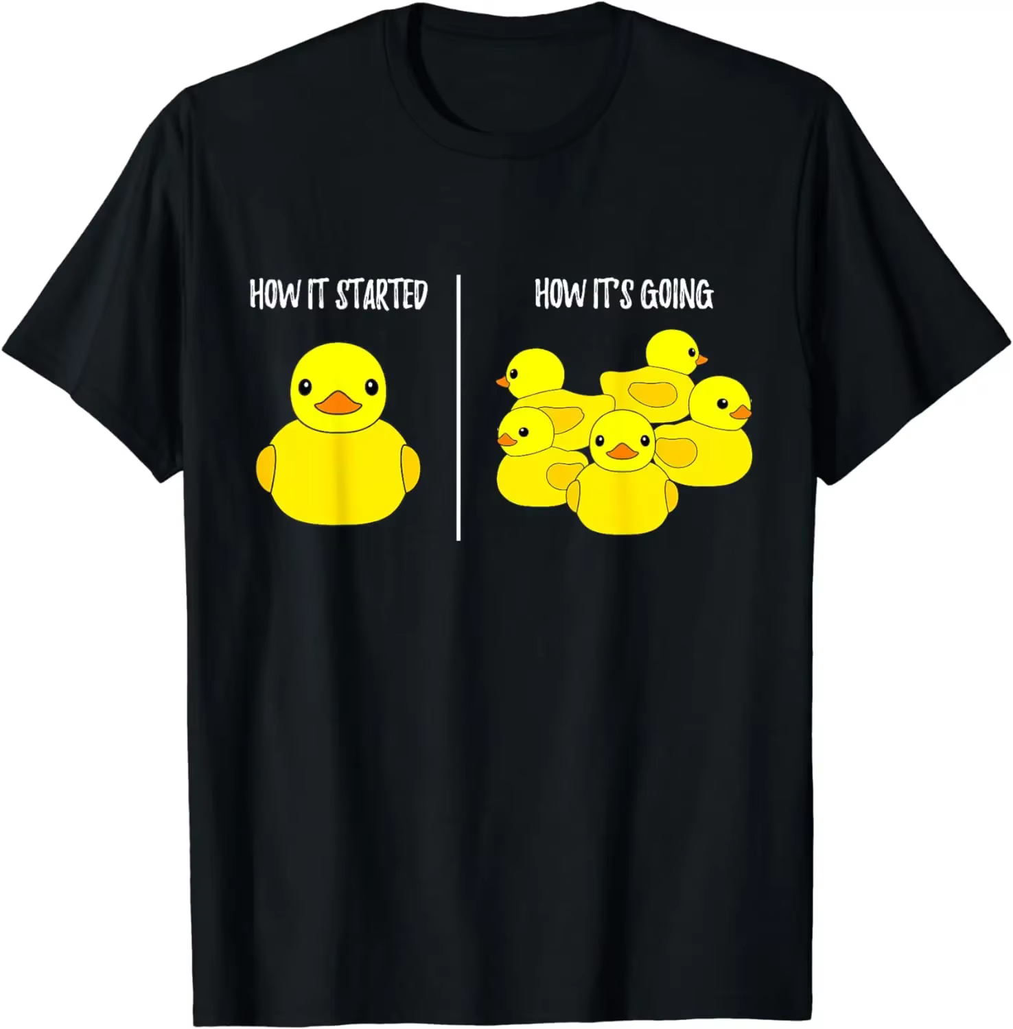 T-shirt décontracté pour femmes, motif canard en caoutchouc mignon, canard cœur, oiseau amusant, can
