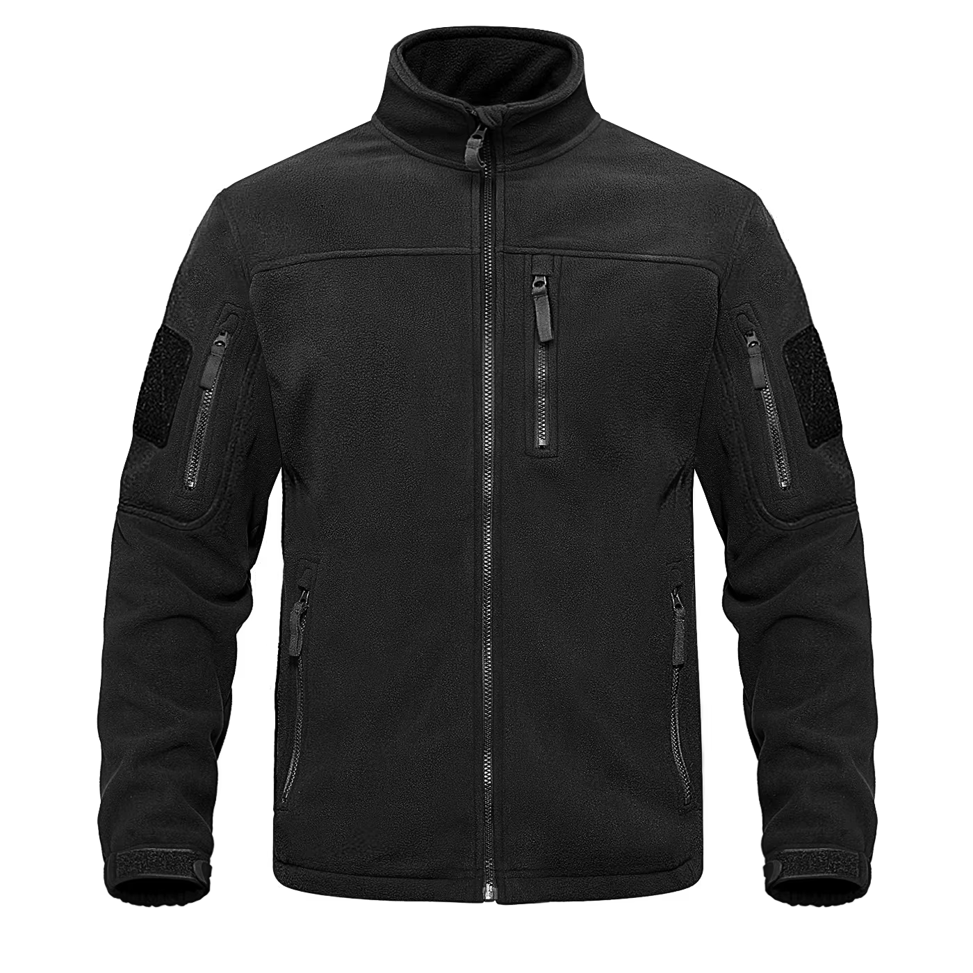 Veste polaire verte thermique manteaux de travail chauds hommes poches zippées veste randonnée vêtem