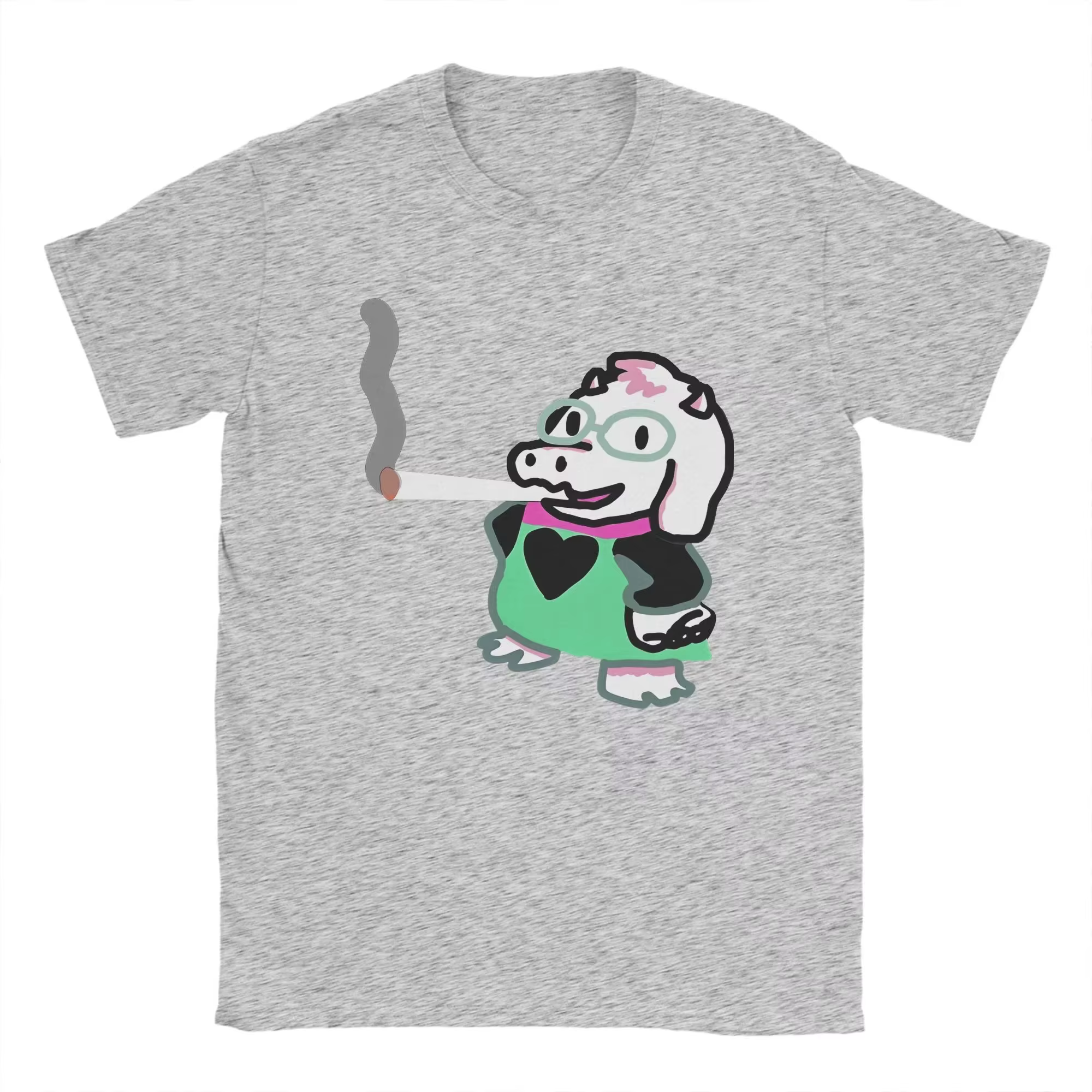 Deltarune jeu t-shirt plage Ralsei émoussé t-shirts pour hommes femmes Harajuku motif t-shirt à manc