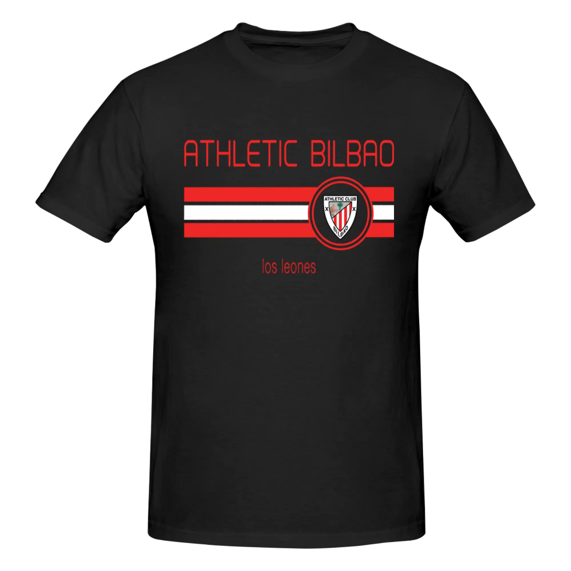 Funny La Liga - Athletic Bilbao (Away Black) T-shirt imprimé pour hommes T-shirt unisexe Chemises de