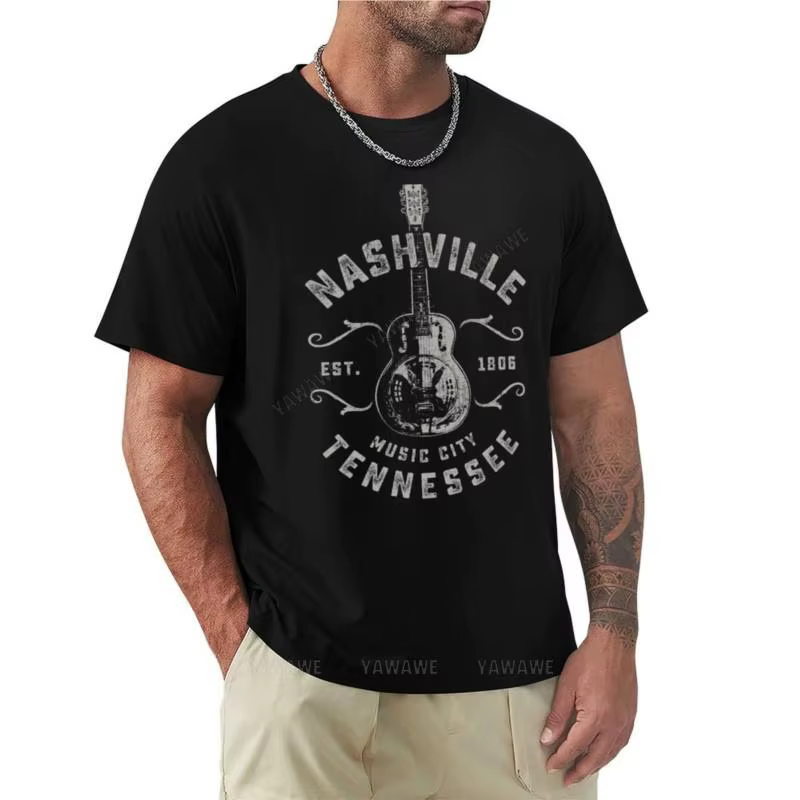 Nashville Music City Tennessee T-Shirt t-shirt personnalisé kawaii vêtements vêtements pour hommes