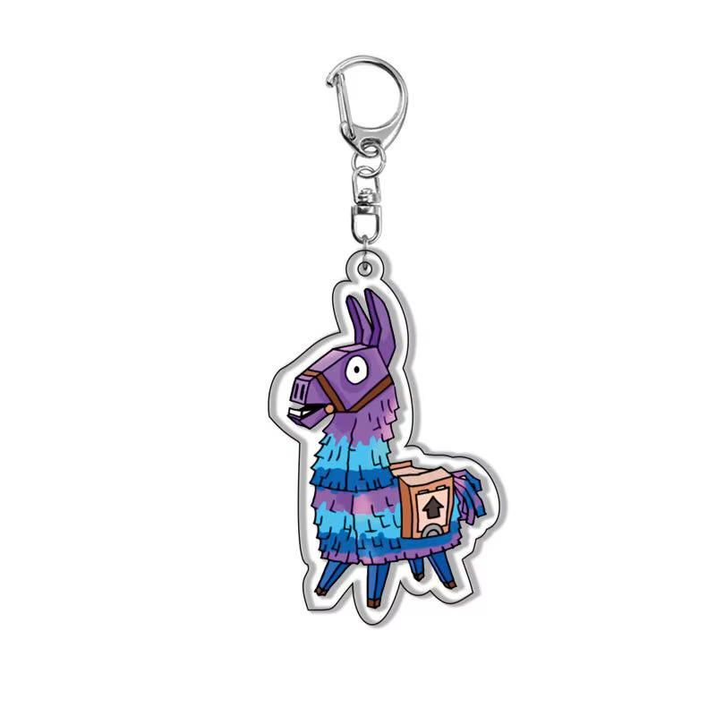 Porte-clés double face en acrylique Fortnite Summer Drift Oscar, pendentif créatif pour sac d'école,