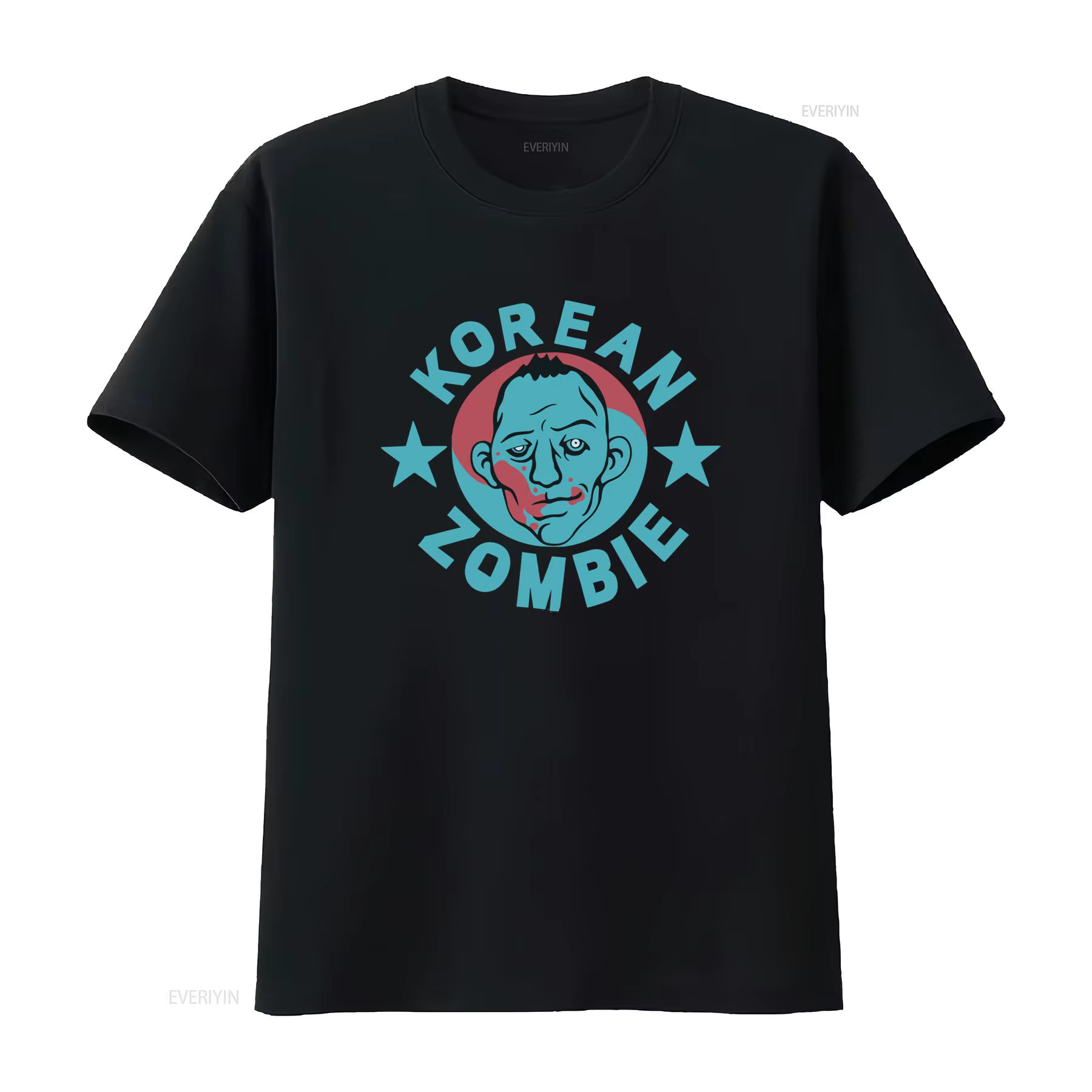 T-shirt imprimé coréen Zombie Chan Sung Jung pour hommes, design élégant et unique, vintage, lavé, p
