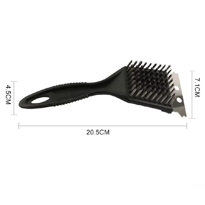Outils d'accessoires de barbecue pour la maison en plein air-brosse de barbecue à poils en fil d'aci