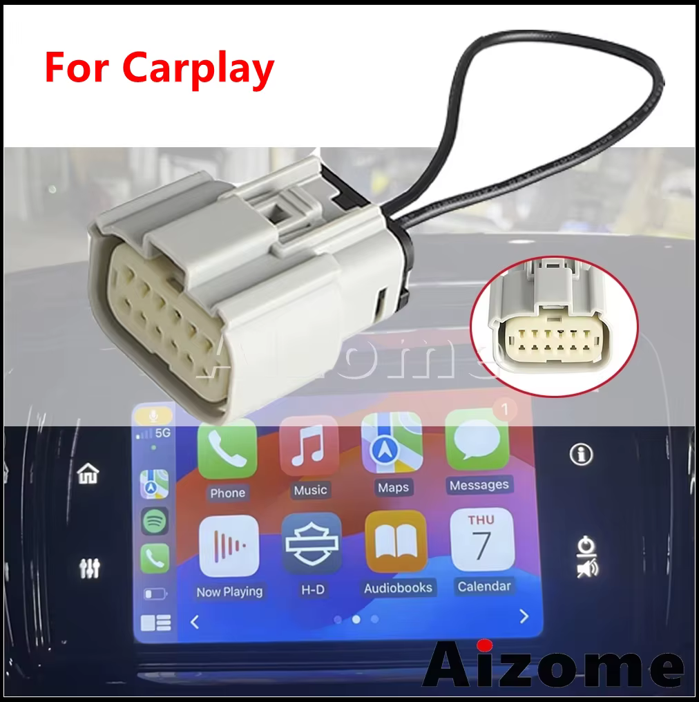 Cavalier Carplay pour Harley Touring Street Glide BOOM GTS Radio 2019 – 2023, connecteur de cavalier