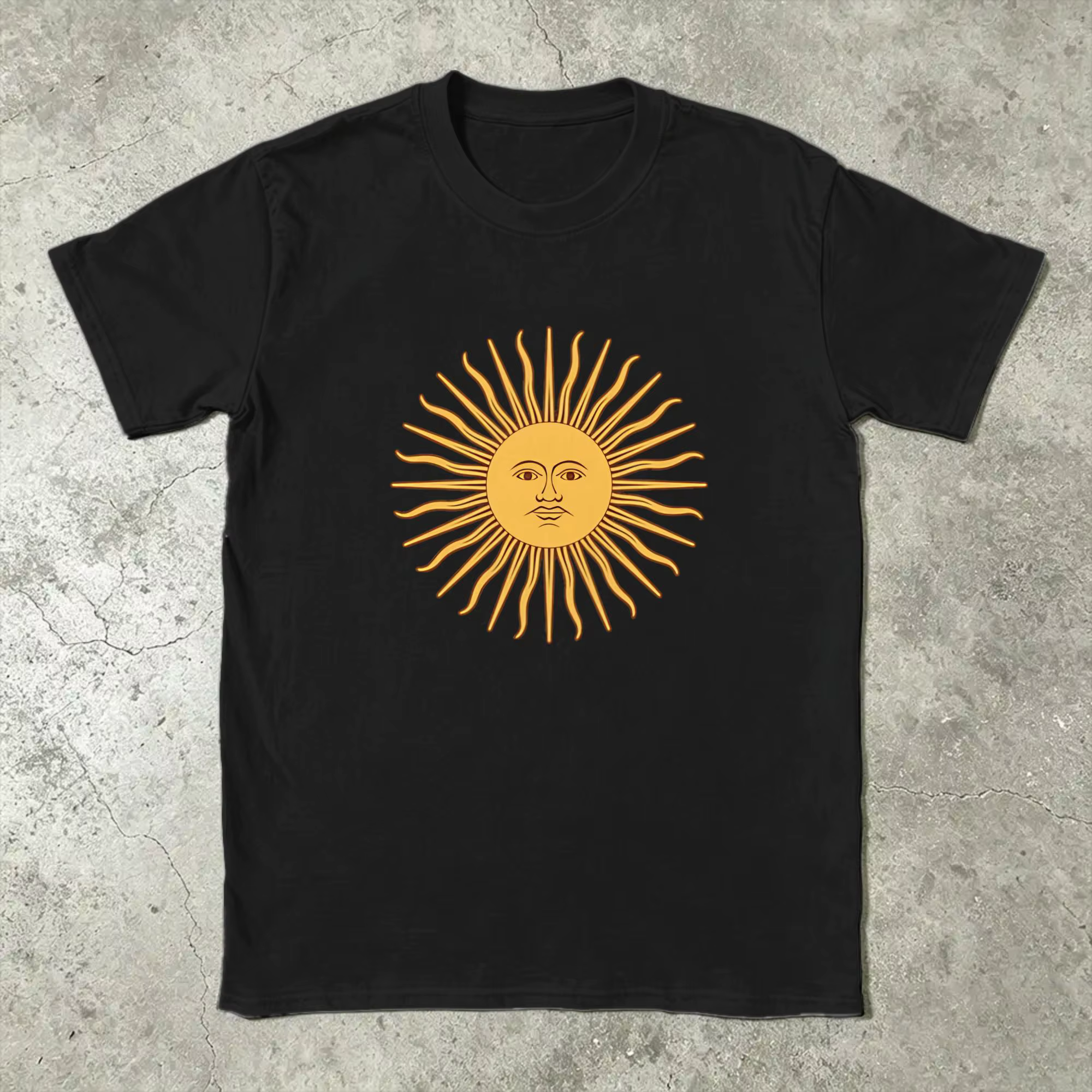 T-shirt en coton avec drapeau argentin pour homme, style Hip Hop, décontracté, à manches courtes, St