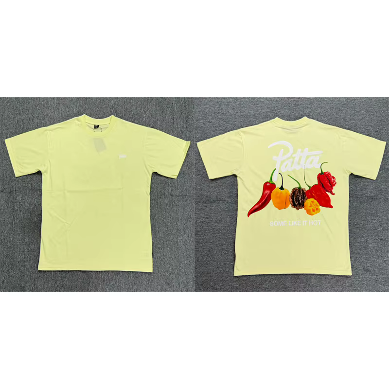 Nouveau T-shirt PATTA de haute qualité pour hommes et femmes, ample, polyvalent, décontracté, à manc