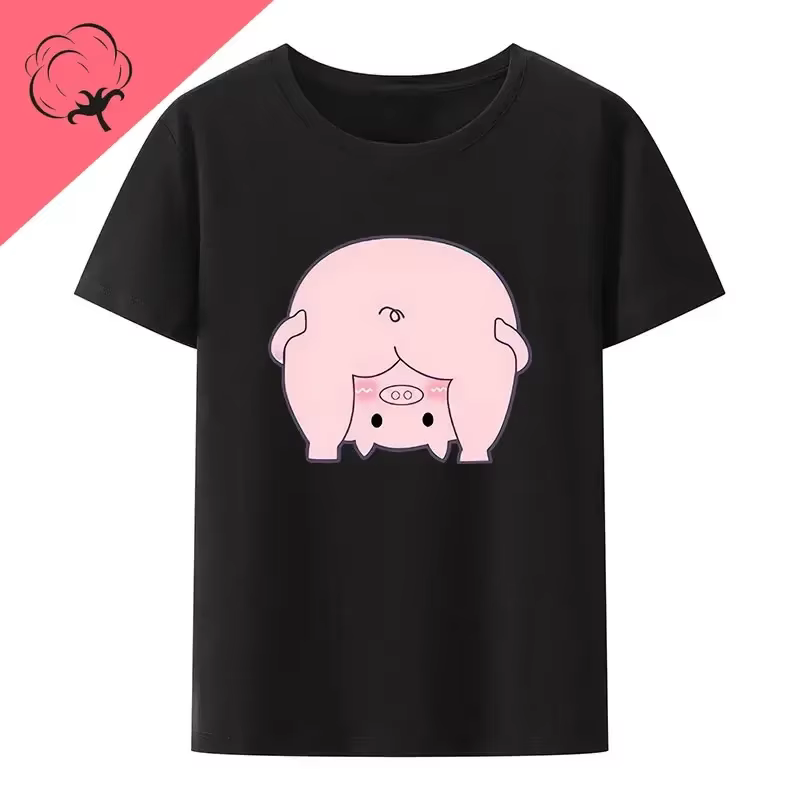 T-shirt en coton graphique de overrose Kawaii pour femmes, chemises esthétiques Harajuku pour femmes