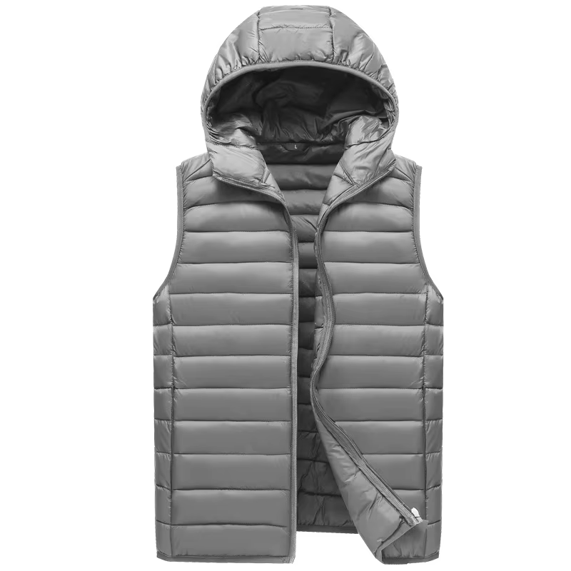 Hiver hommes Ultra léger vers le bas gilets rembourrés mode hommes thermique coupe-vent Parkas gilet
