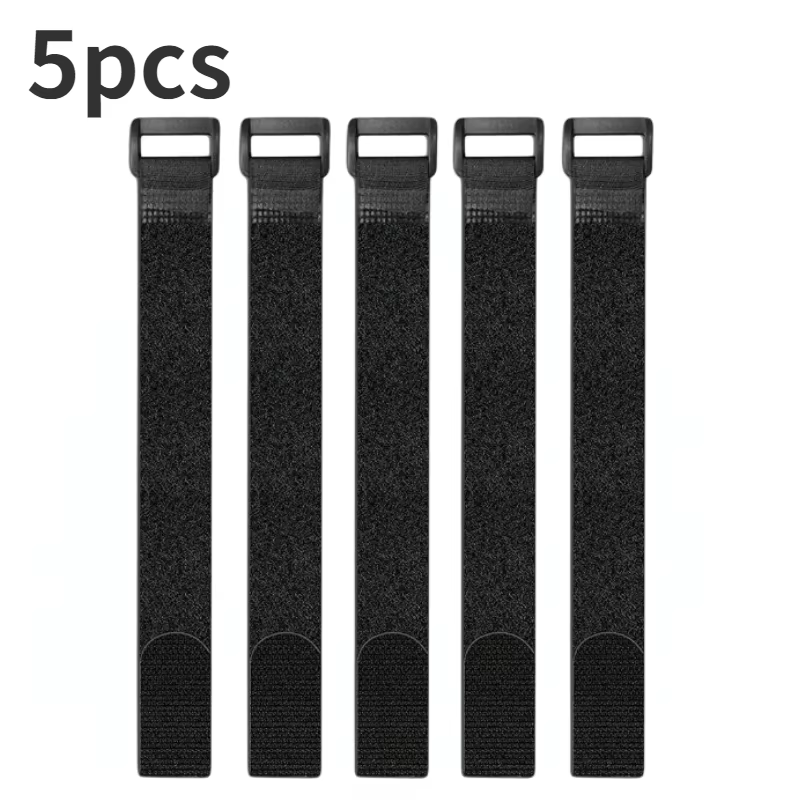 5 pièces 2.5*30cm attache de vélo sangle fixe sangle de vélo en Nylon réutilisable câble à crochet e