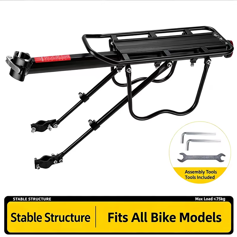 Porte-bagages arrière de vélo à fixation rapide, réglable, porte-charge pour vélo, accessoires de cy
