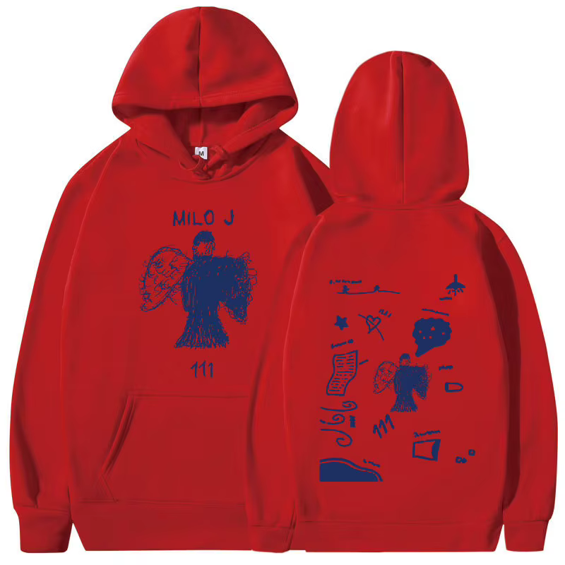 Rappeur Milo J 111 Album Merch sweat à capuche pour homme femmes vêtements Harajuku Hip Hop sweats V