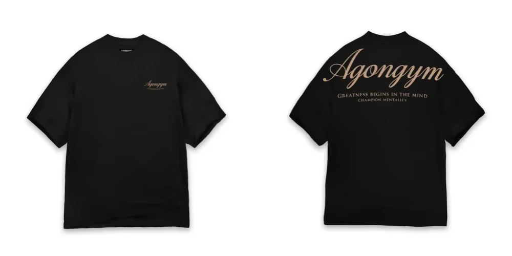 AGONGYM T-shirts amples surdimensionnés d'été à manches courtes, chemises de sport, vêtements décont
