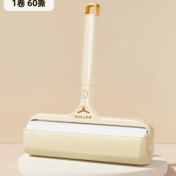 Rouleau Adhésif Déchirable pour Éliminer les Poils d'Animaux, Brosse de Nettoyage pour Vêtements et 