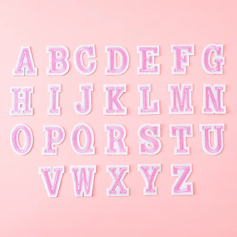 Lettres gothiques à repasser pour vêtements, lettres anciennes anglaises, chiffres pour vêtements, b